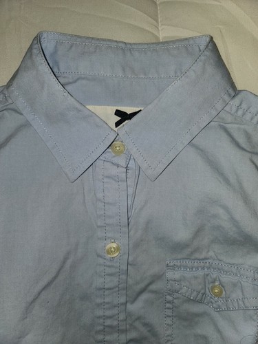Banana Republic blu donna con bottoni manica lunga colletto piccolo petite - Foto 2 di 6