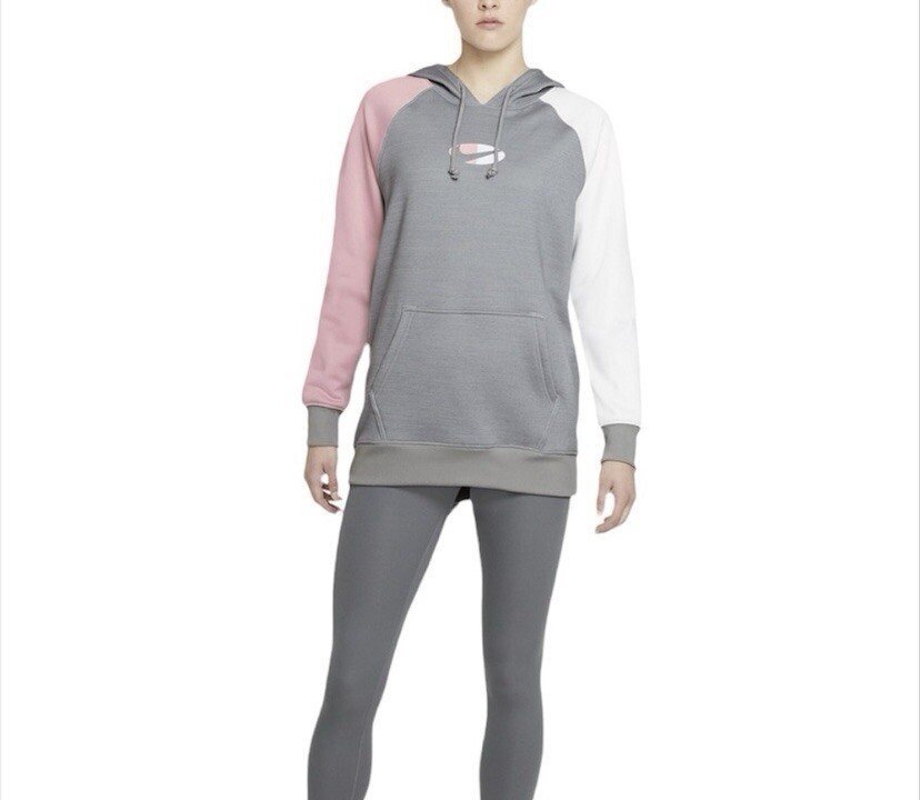 Nike Therma-Fit women’s fleece colorblock hoodie size 1X training