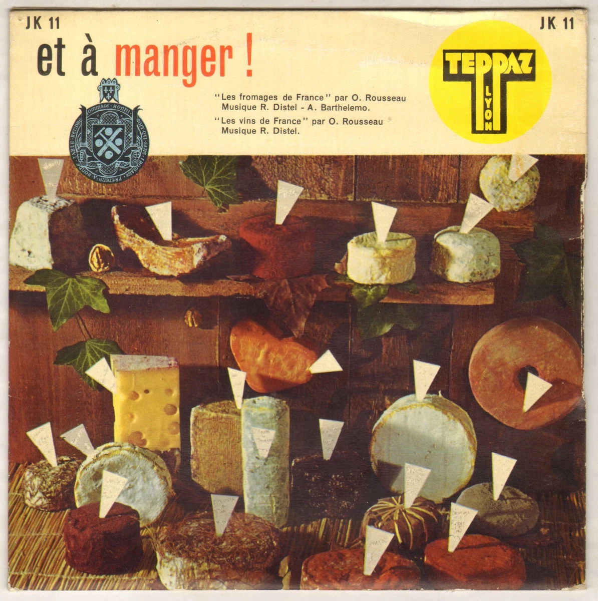 FABIA GRINGOR "CHANSONS A BOIRE ET A MANGER" SP 1958 TEPPAZ JK 11
