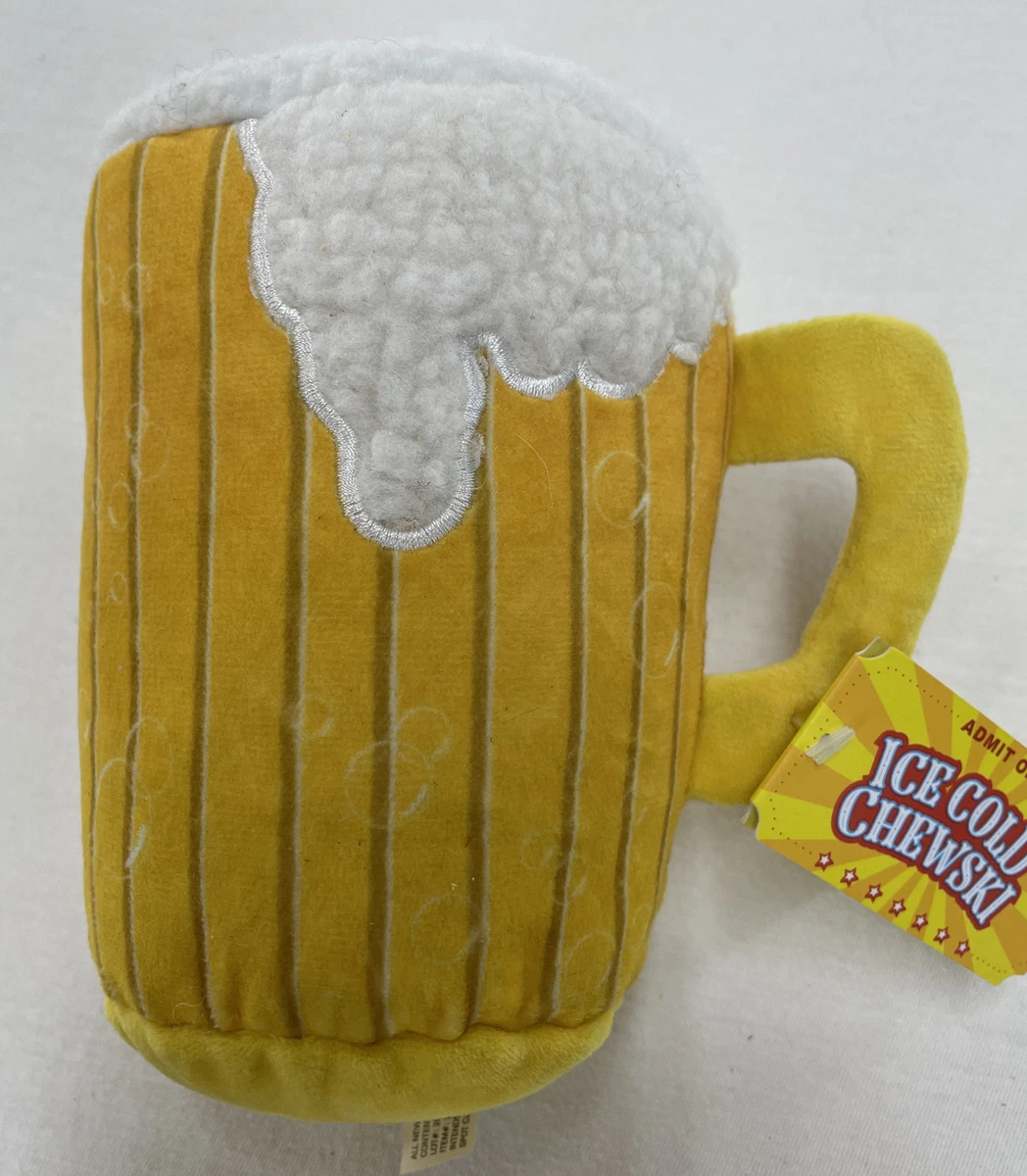 Beer mug on sale dog toy