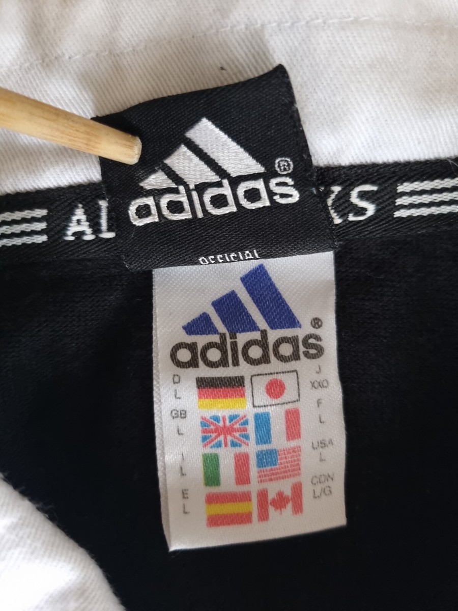 Vtg Adidas All Blacks New Zealand Maillot De Rugby Homme