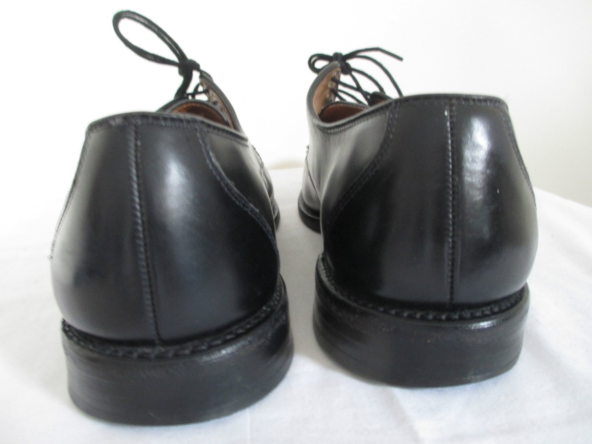 ALLEN EDMONDS BURTON MENS BLACK LEATHER LACE UP OXFORDS SIZE 