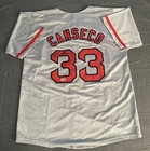 MLB BOSTON RED SOX JOSE CANSECO AUTOGRAPHED STITCHED CUSTOM JERSEY Beckett COA