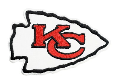 Chiefs Arrow Football Embroidered Iron on Patch 6''