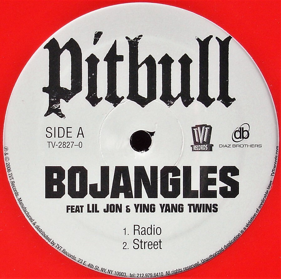 PITBILL / LIL JON / YING YANG TWINS "BOJANGLES (REMIX)" 2006 VINYL 12" *SEALED*