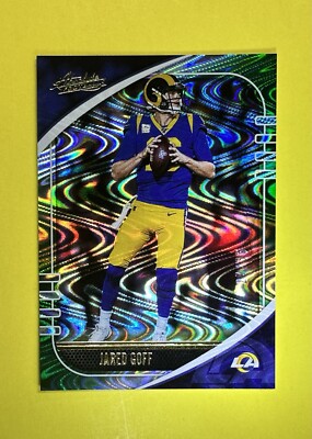 JARED GOFF ~ 2020 Panini Absolute #59 Green Waves SSP # d /35 ~ DETROIT LIONS