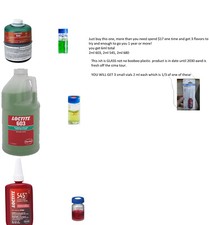 Loctite 680 Green 2.0ml, 603 Green 2.0ml, Loctite 545 Pneumatic/Hydraulic 2.0ml