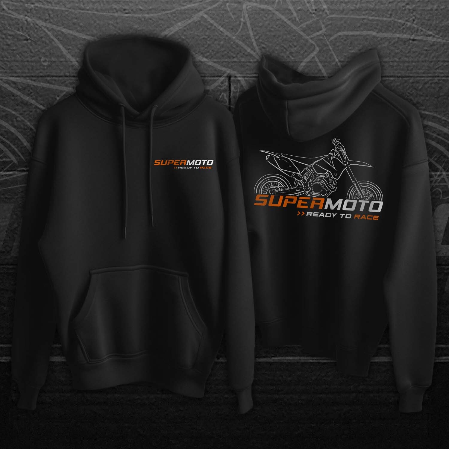 KTM 450 SMS 2004 - Sudadera con capucha para motociclistas SuperMoto
