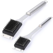 2 Pack Grill Brush and Scraper 16.5  14 Wire BBQ Grill Brush for Outdoor Grill