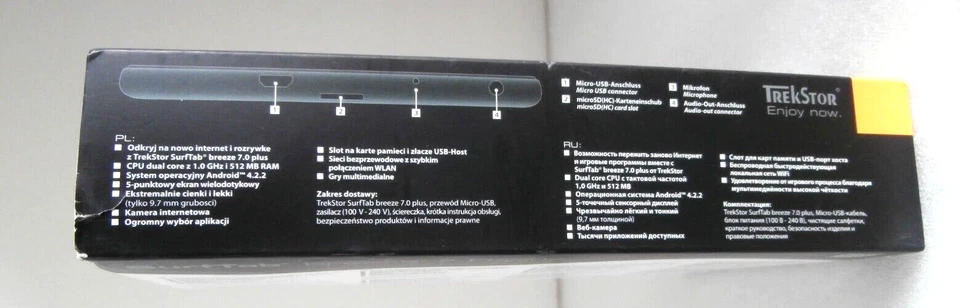 TREKSTOR SurfTab Breeze 7.0 7" Android Tablet 4 GB  512MB RAM SD Card - Image 4 of 4