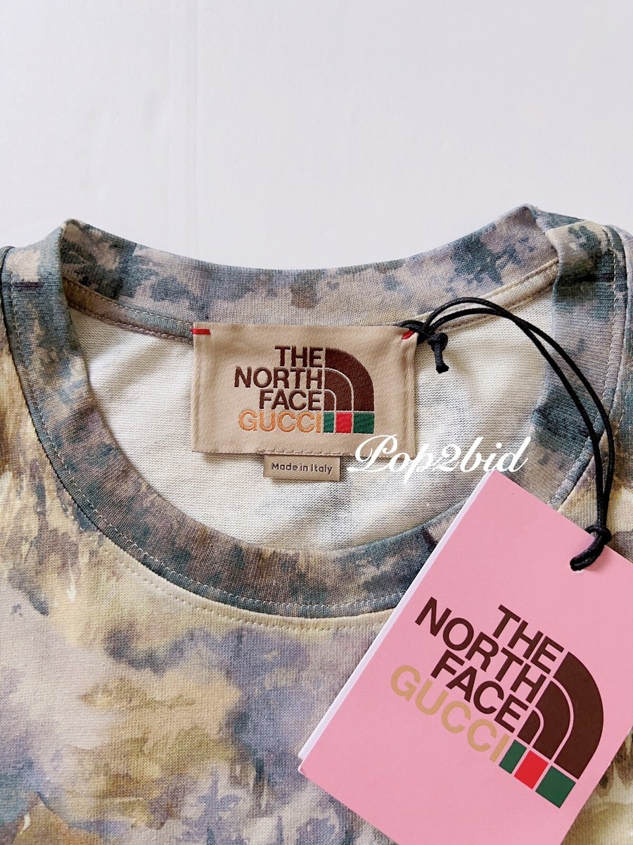 100% Authentic The North Face X Gucci Heavy Cotton Jersey T-Shirt