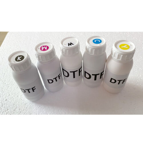 100ml / 500ml DTF Ink 5Color YMCKW For DTF A3 Epson 1390 Pinter Printing Clothes - Picture 3 of 9