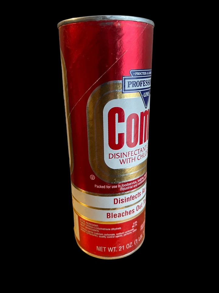 Новый запечатанный 16 унций Comet очиститель очиститель профессиональный красный может реквизит дисплей винтажный - Изображение 3 из 4