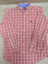 Chaps Easy Care XL Men's Plaid LS Dress Shirt