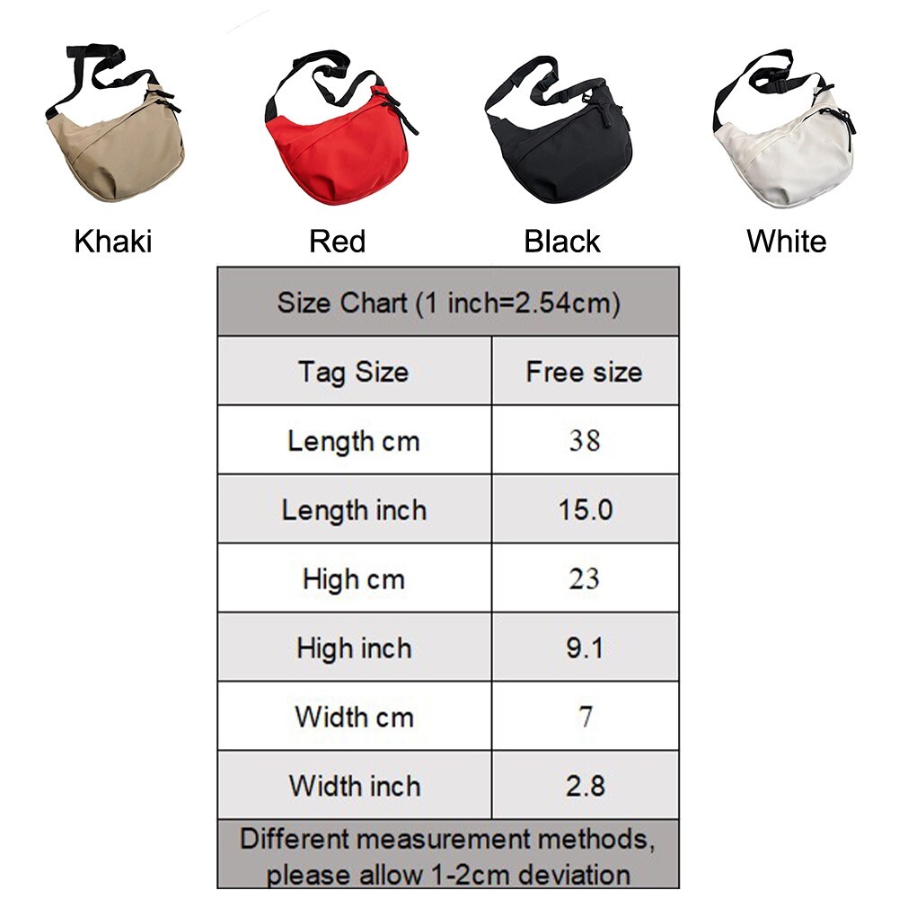 Shoulder Bag Crossbody Bag Outdoor Practical Simple Solid Color Sports-image