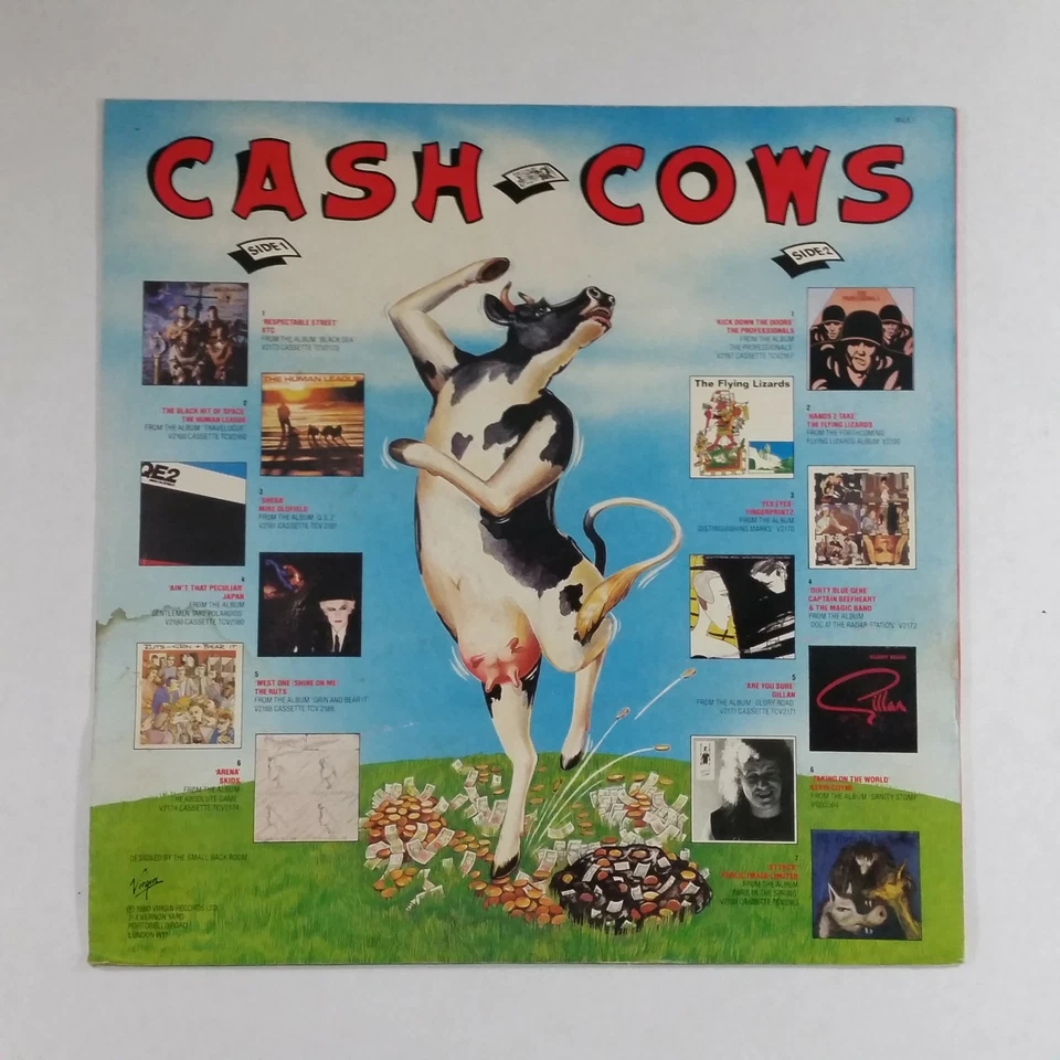 CASH COWS MILK1 Townhouse UK LP Vinyl VG++ Cover VG+ XTC Ruts Skids Beefheart - Image 2 of 3