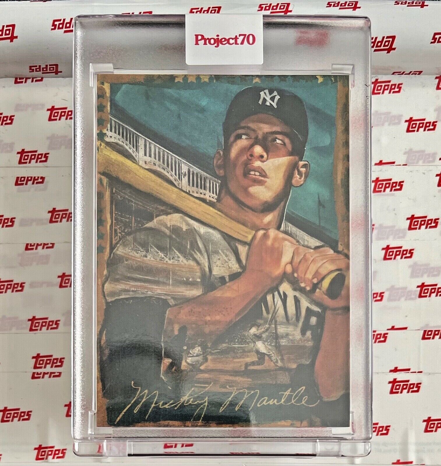 Topps Project70® Card 100 - 1952 Mickey Mantle by Andrew Thiele - Print Run: 906