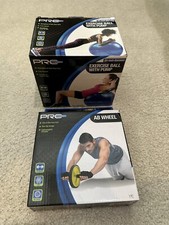 LOT 2 Exercise/Tools-Pro Strength - AB Wheel 24-inch Exercise Ball with Pump
