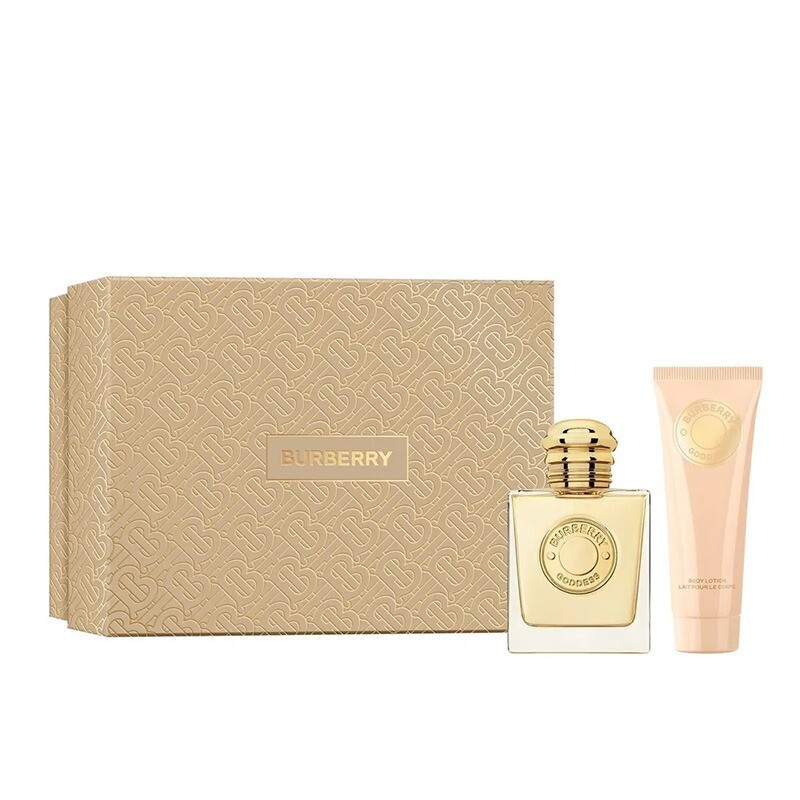 Burberry Goddess オールドパルファム　ボディローションセット BURBERRY GODDESS 2 PC GIFT SET FOR WOMEN - 1.7 OZ EDP + 2.5