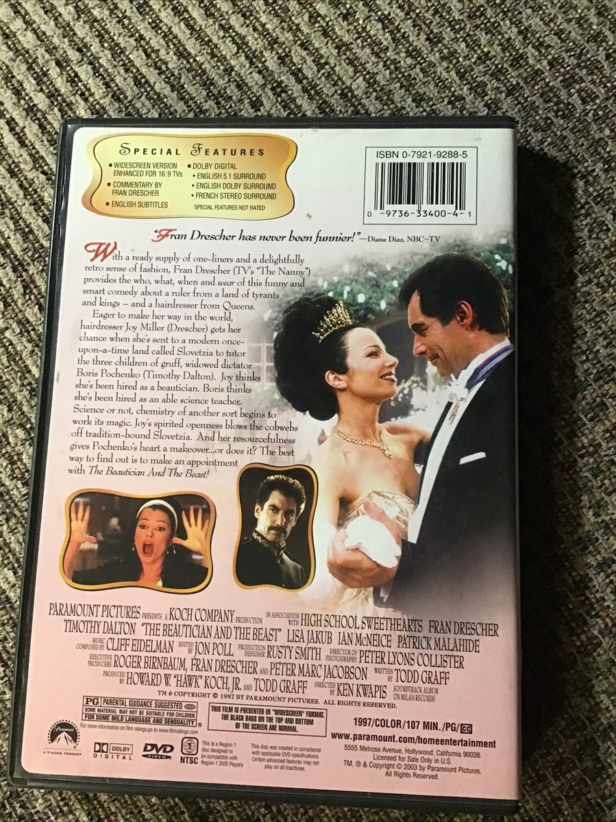 THE BEAUTICIAN AND THE BEAST 1997 DVD OOP PARAMOUNT PRINT