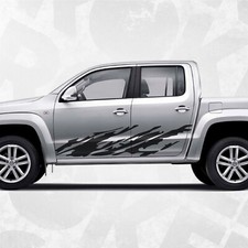 Mud Splash Design Side Decal for Rocker Panel Volkswagen Amarok Compatible