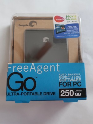 Seagate FreeAgent Go 250GB USB 2.0 Portable Data Storage BRAND NEW
