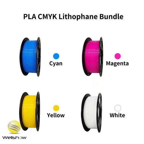 1.75mm PLA Filament 3D Printer Filament,bundle PLA White,Cyan,Magenta,Yellow - Picture 6 of 12