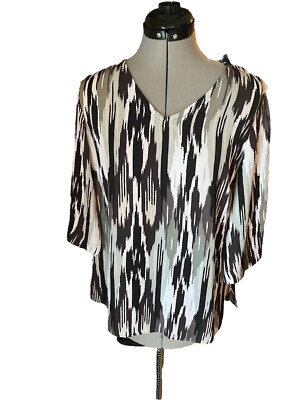 Iman Global Chic Top SZ-S Multi Color Casual Dressy