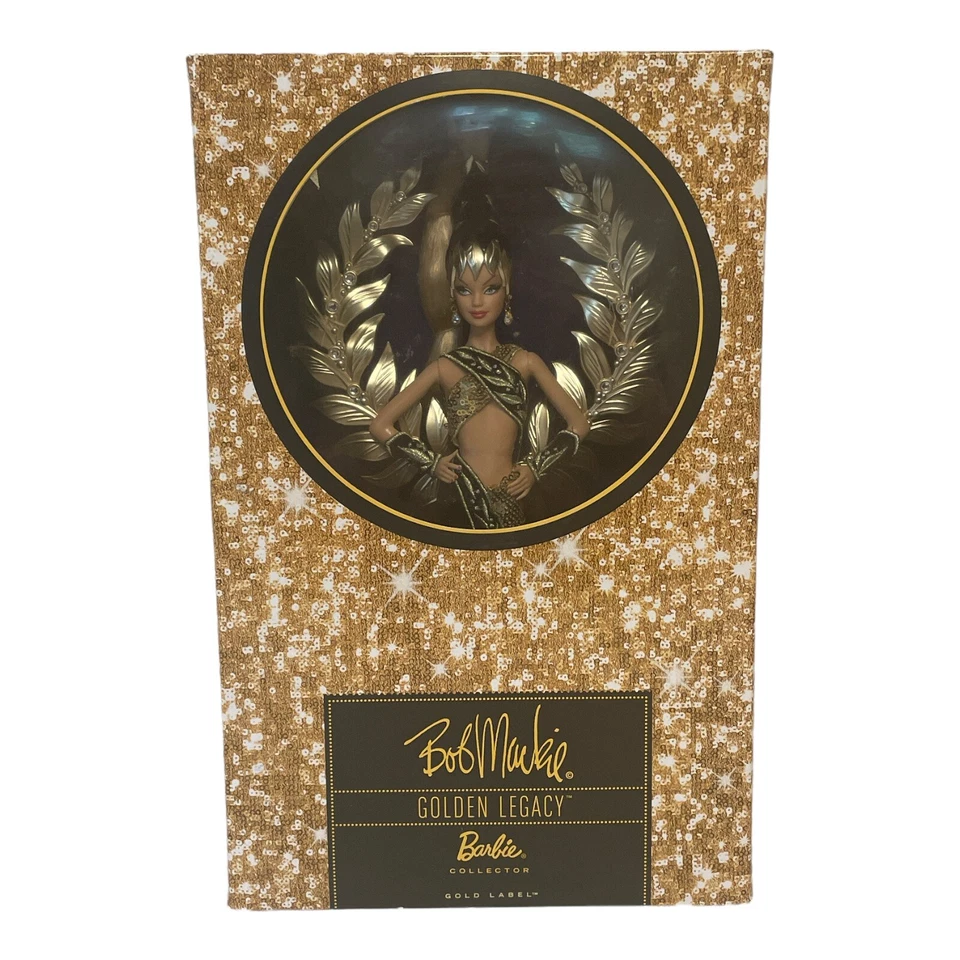 Bob Mackie GOLDEN LEGACY Barbie Doll NRFB 2009 Gold Label NEW Limited Edition  - Image 4 of 4