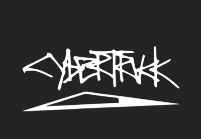 Vinyl Decal - Angular Cybertrtuck Design with Graffiti Logo