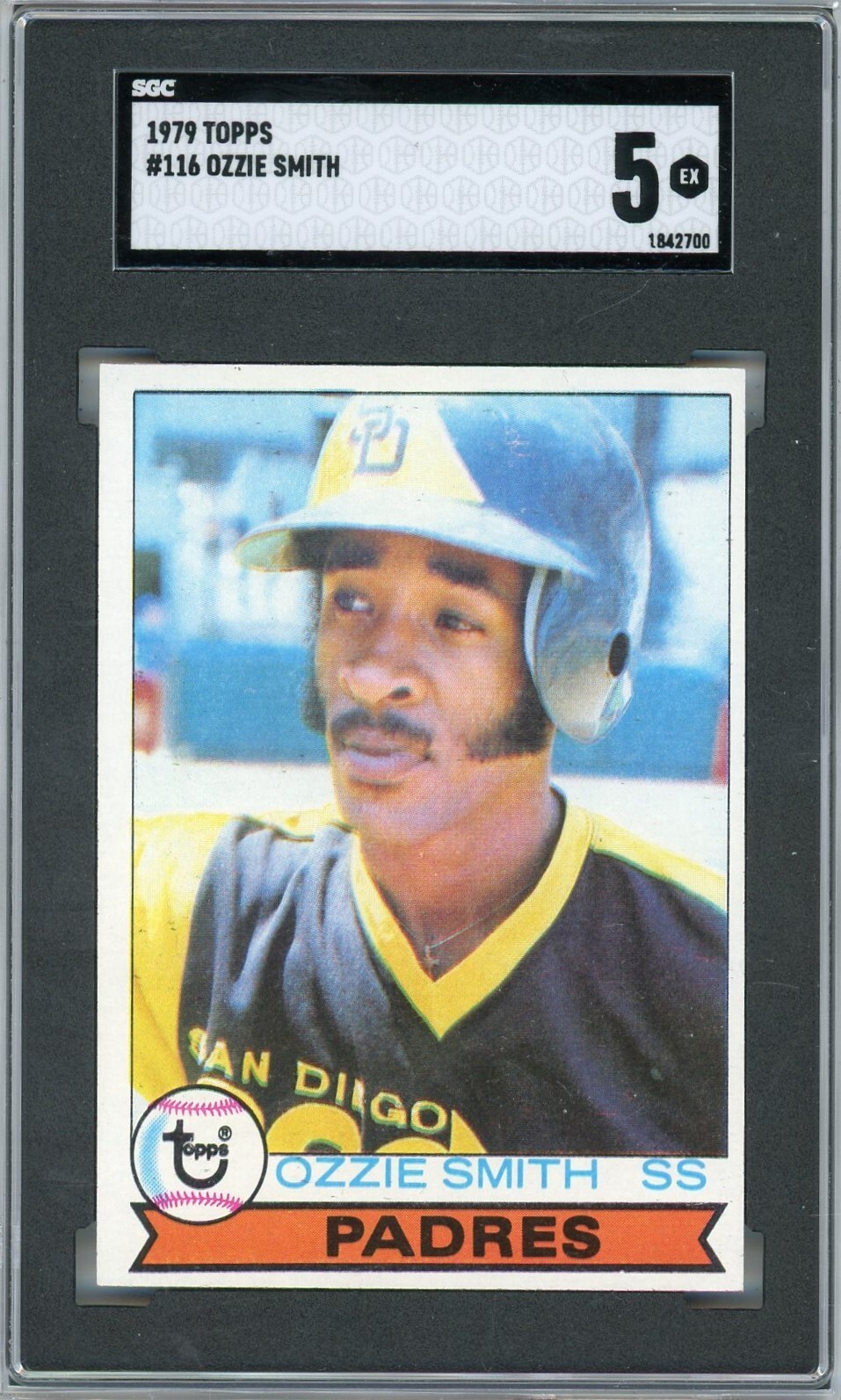 1979 Topps Ozzie Smith SGC 5 EX Graded Rookie Card RC 116 San Diego