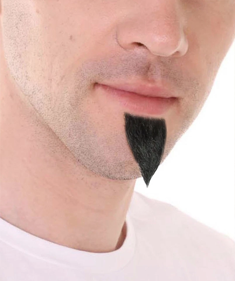 Juego de barba dique furgoneta pelo corto para hombre - bigote y perilla falsos negros | vello facial Foto 4 de 4