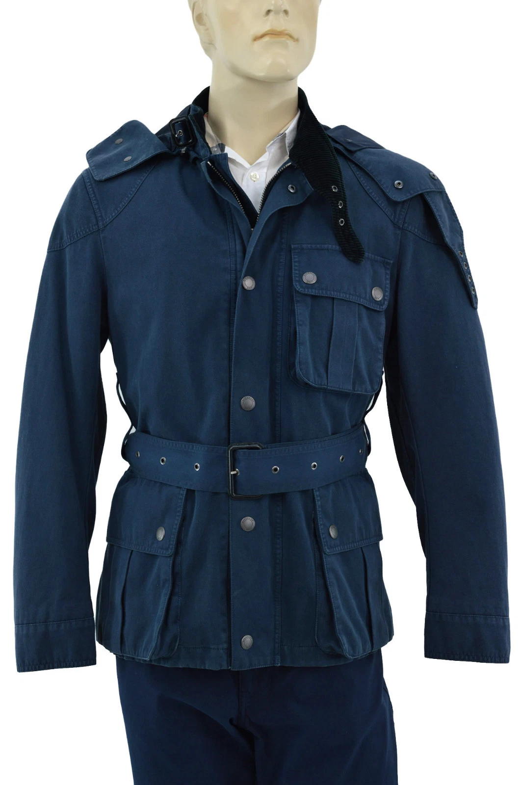 Giacca con cappuccio da uomo blu Burberry $1 245 BURBERRY Brit EU 48 US 38 M