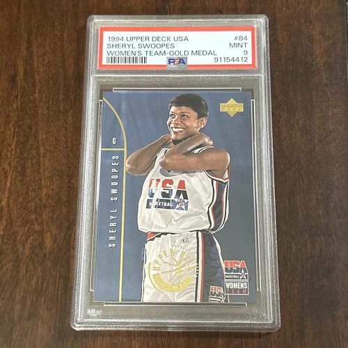 Sheryl Swoopes 1994 Upper Deck USA Women's Gold Medal RC PSA 9 Pop 6 None Higher
