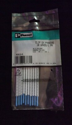 PANDUIT PCA13-A Wire Markers 10 sticks Clip on wire marker (all marked ''A'')