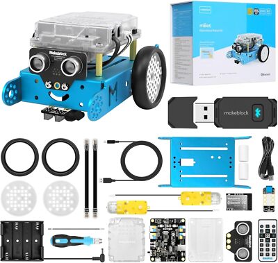 mBot Robot Kit with Dongle, 25ft Range Bluetooth Conection, STEM Projects
