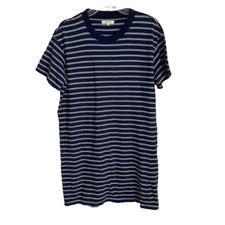 Madewell Blue Tina Striped T-Shirt Dress Style M2241 Size Medium