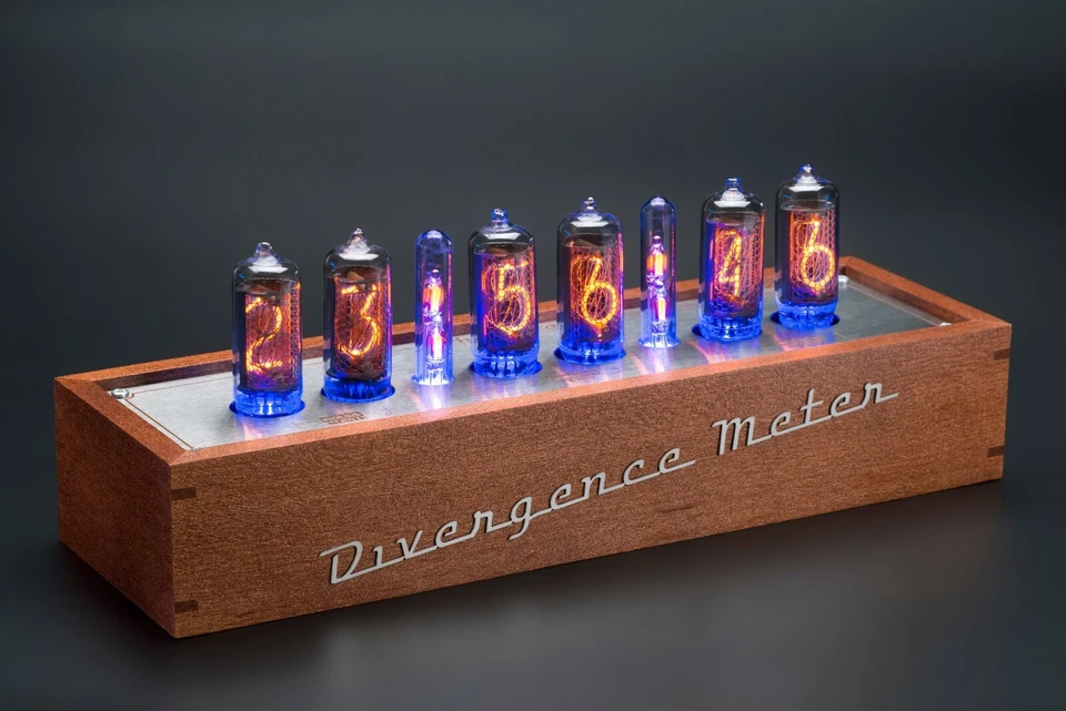 IN-8 Nixie Tubes Clock Vintage Wooden Case 12/24H SlotMachine [WITH SOCKETS] - Image 4 of 4