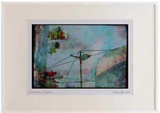 Sailing 172020 Checking The Spinaker At Antigua Race Week, 1989 Watercolour Pic