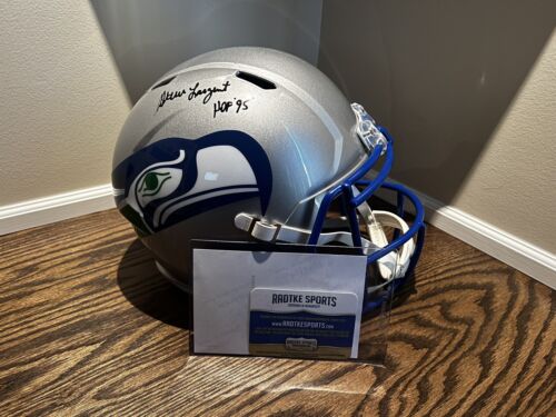 Authenticated Seattle Seahawks Steve Largent Signed NFL helmet