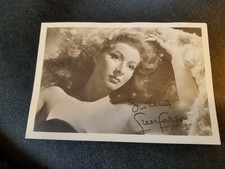 Vintage 1943 Greer Garson Facsimile Autograph Press Publicity Photo 5 X 3.5