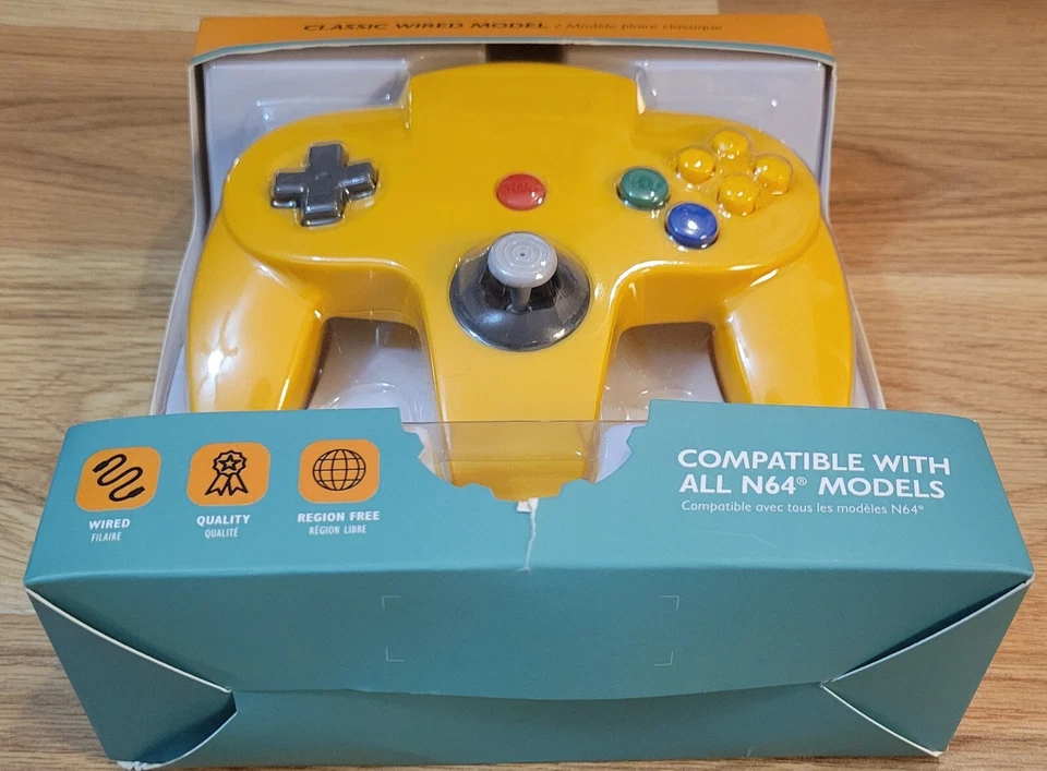 Nintendo 64 N64 Yellow Controller (Tomee) Brand New In Box - Image 2 of 4