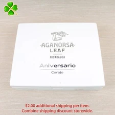 Aganorsa Leaf Toro Aniversario Corojo Empty Wood Cigar Box 9" x 7.25" x 1.75"