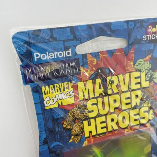 Vintage Marvel Wolverine Polaroid Phantagramme 3-D Hologramm Sticker 1995 sealed - Bild 3 von 5