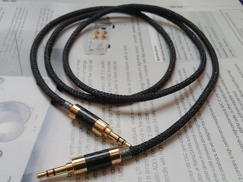 1meter occ silver 3.5mm to 3.5mm mini Aux Stereo Audio Cable  - Picture 1 of 3