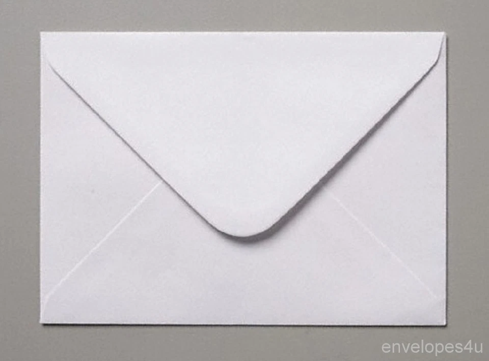 C6 White Envelopes for A6 Cards 100gsm Gummed Diamond Flap Craft FREE P&P !!!