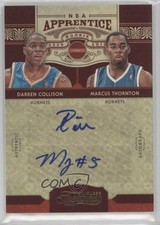 2009-10 Timeless Treasures 24/25 Darren Collison Marcus Thornton #13 Auto cr1