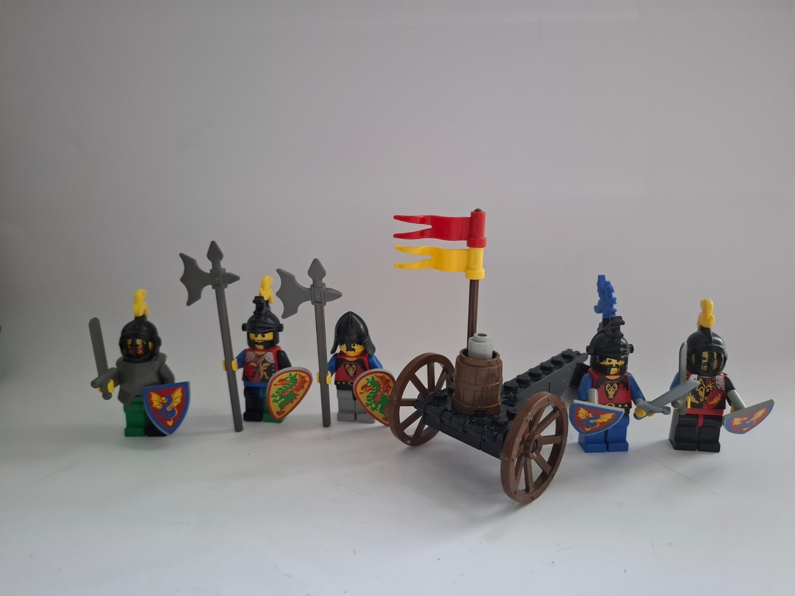 LEGO® Drachenritter Dragon Knights Castle Konvolut 5 Drachen-Ritter & Katapult