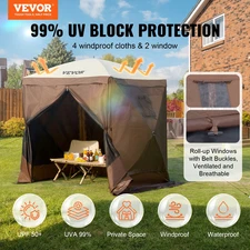 Pop Up Gazebo Tent, Brown