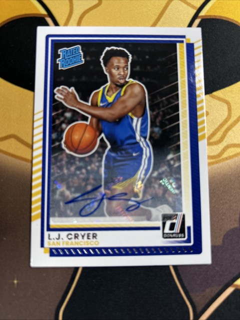 2025-26 L.J. Cryer Rated Rookie Autograph Panini Donruss #85 (RC) Warriors